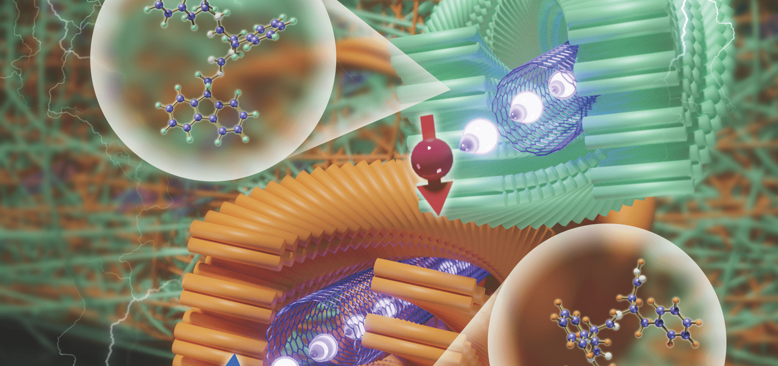 LetPub Journal Cover Art Design - Transverse magnetoconductance in two-terminal chiral spin-selective devices†