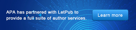 APA has partnered with LetPub to provide a full suite of author services