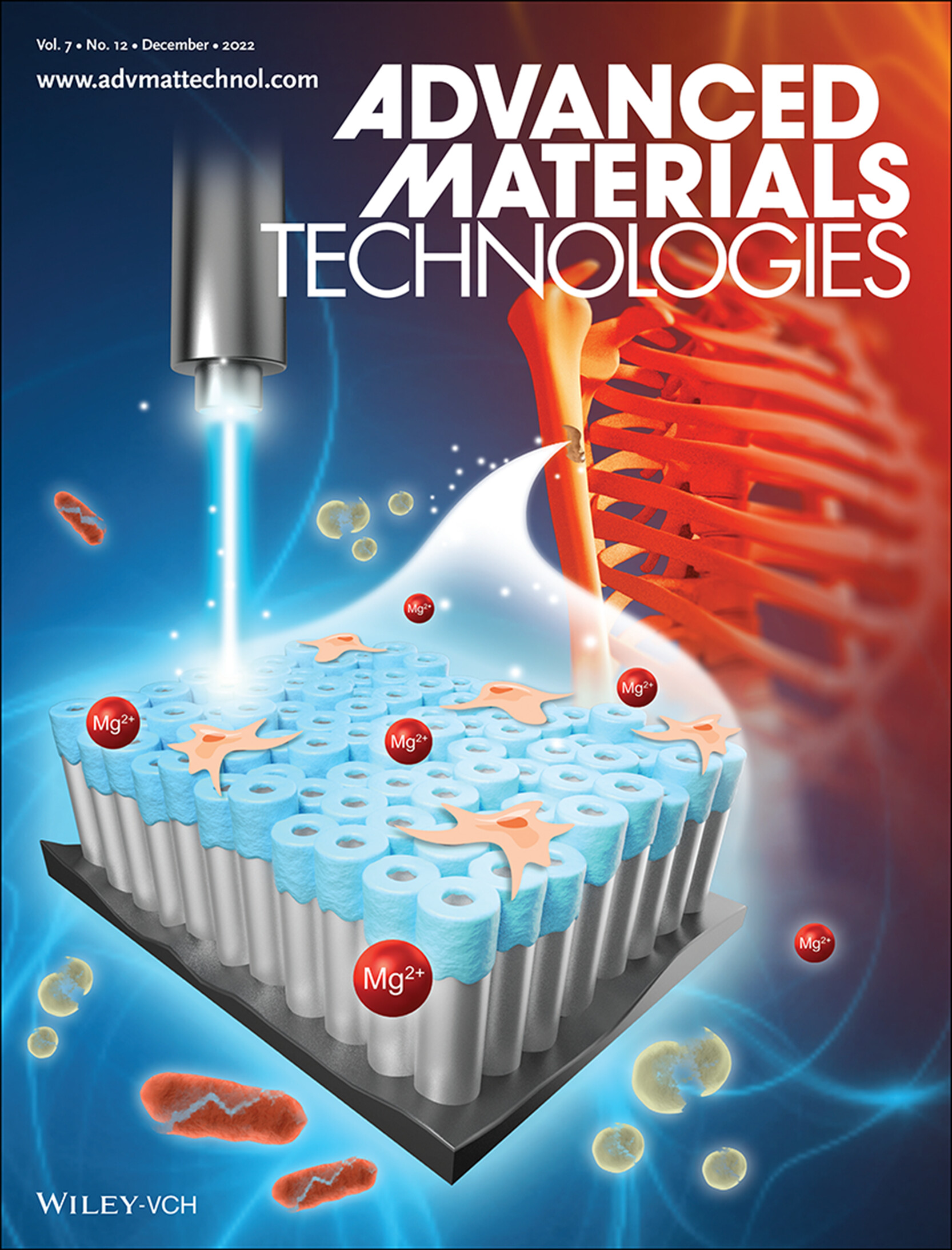 LetPub Journal Cover Design Service Art Sample, Advanced Materials Technologies Cover